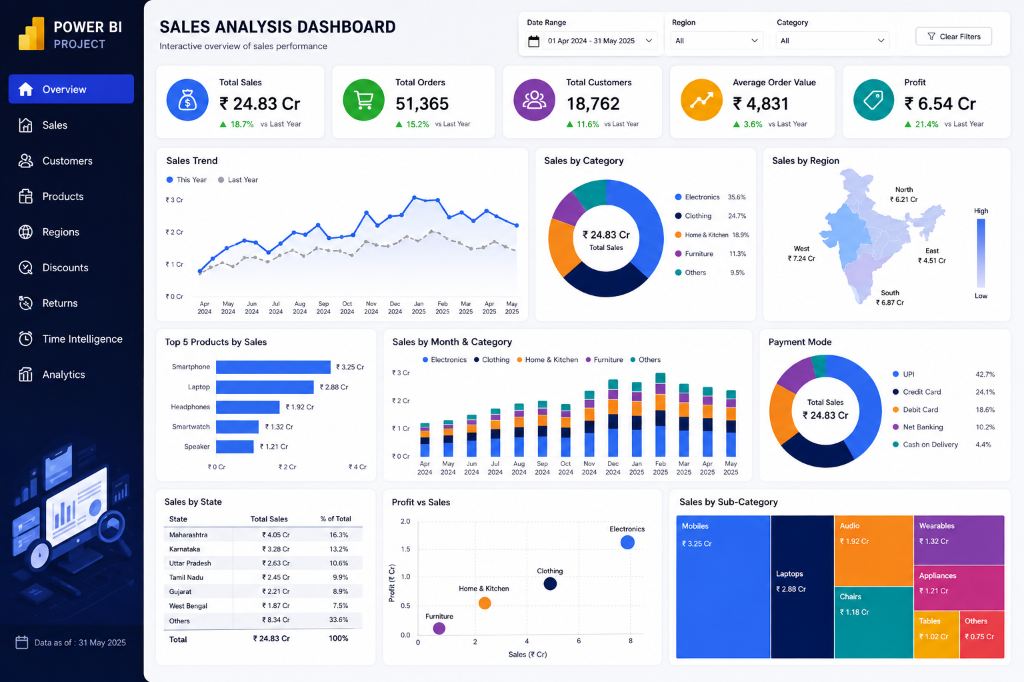 Power BI - Enterprise Sales Analysis Dashboard