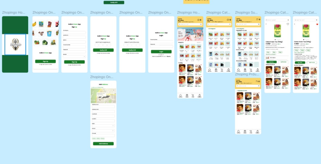 Zhopingo - Green Grocery Mobile App